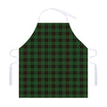 Green Black And Red Tartan Pattern Print Adjustable Apron