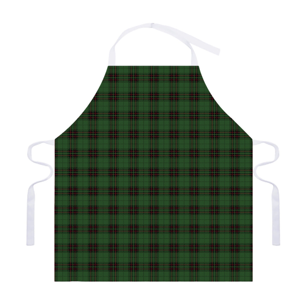Green Black And Red Tartan Pattern Print Adjustable Apron