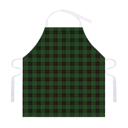 Green Black And Red Tartan Pattern Print Adjustable Apron