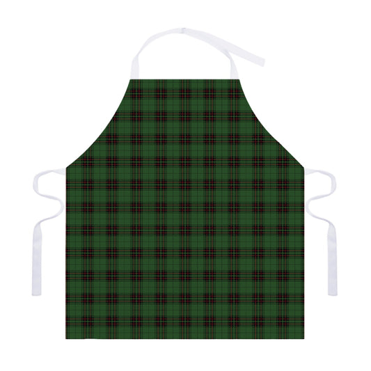 Green Black And Red Tartan Pattern Print Adjustable Apron