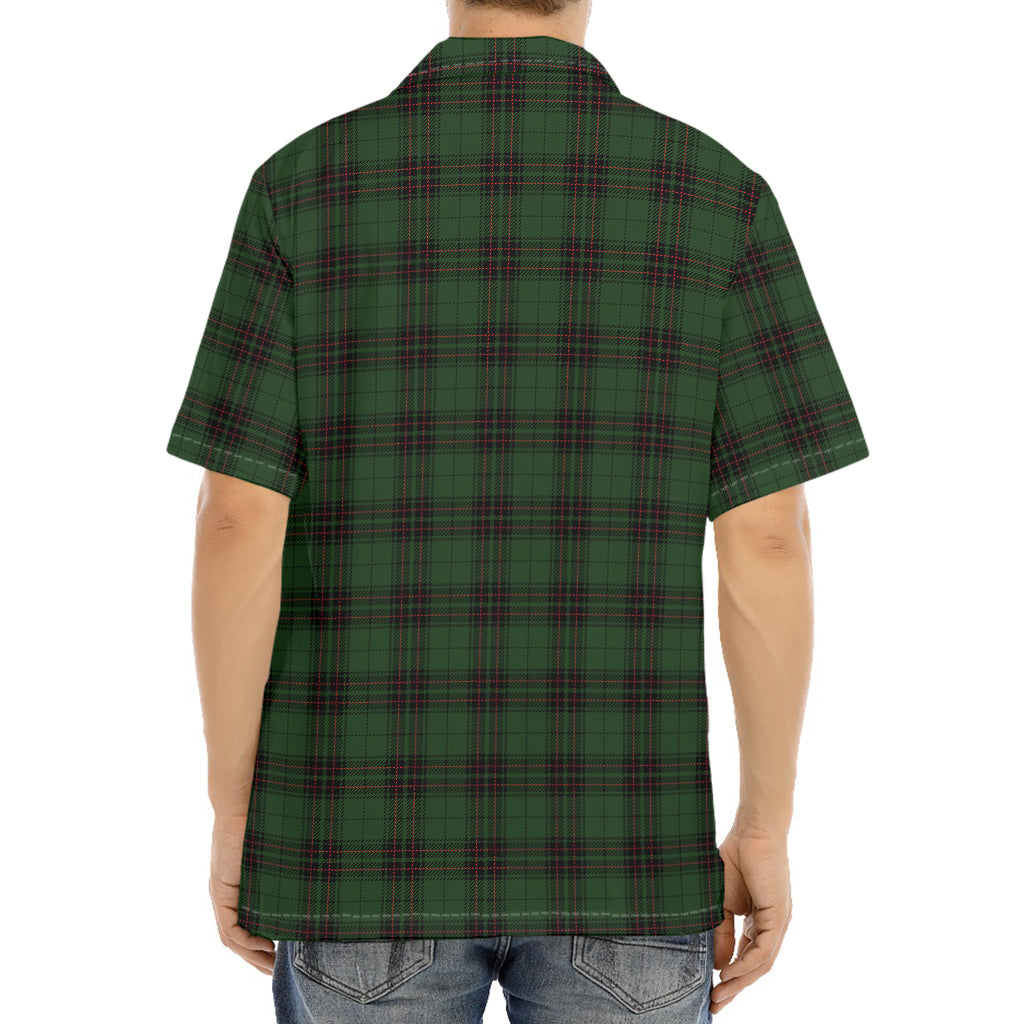 Green Black And Red Tartan Pattern Print Aloha Shirt
