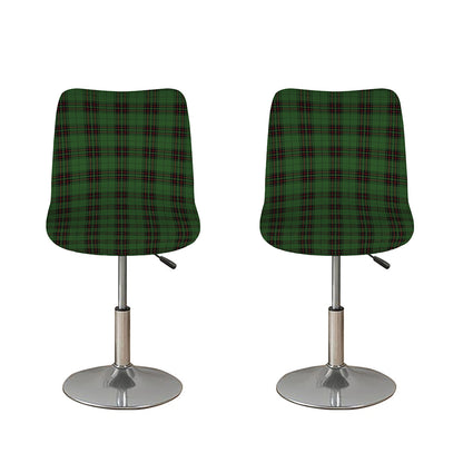 Green Black And Red Tartan Pattern Print Bar Stool Covers