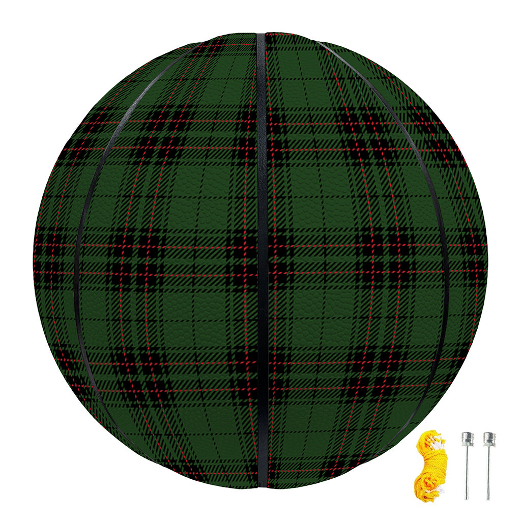 Green Black And Red Tartan Pattern Print Basketball