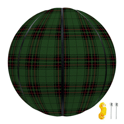 Green Black And Red Tartan Pattern Print Basketball