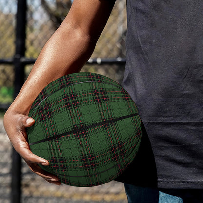 Green Black And Red Tartan Pattern Print Basketball