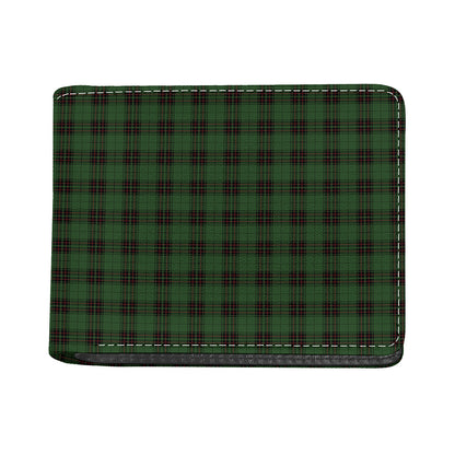 Green Black And Red Tartan Pattern Print Bifold Wallet