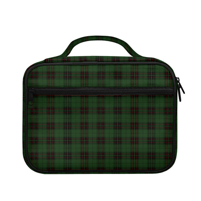 Green Black And Red Tartan Pattern Print Briefcase Bible Bag
