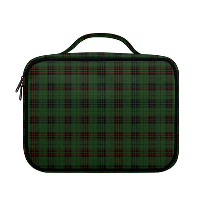 Green Black And Red Tartan Pattern Print Briefcase Bible Bag