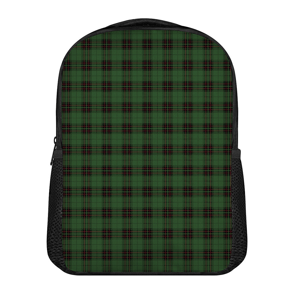 Green Black And Red Tartan Pattern Print Casual Backpack