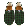 Green Black And Red Tartan Pattern Print Casual Shoes