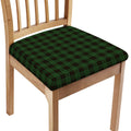 Green Black And Red Tartan Pattern Print Chair Cushion Cover