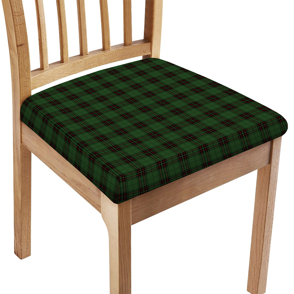 Green Black And Red Tartan Pattern Print Chair Cushion Cover