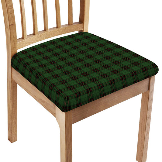 Green Black And Red Tartan Pattern Print Chair Cushion Cover