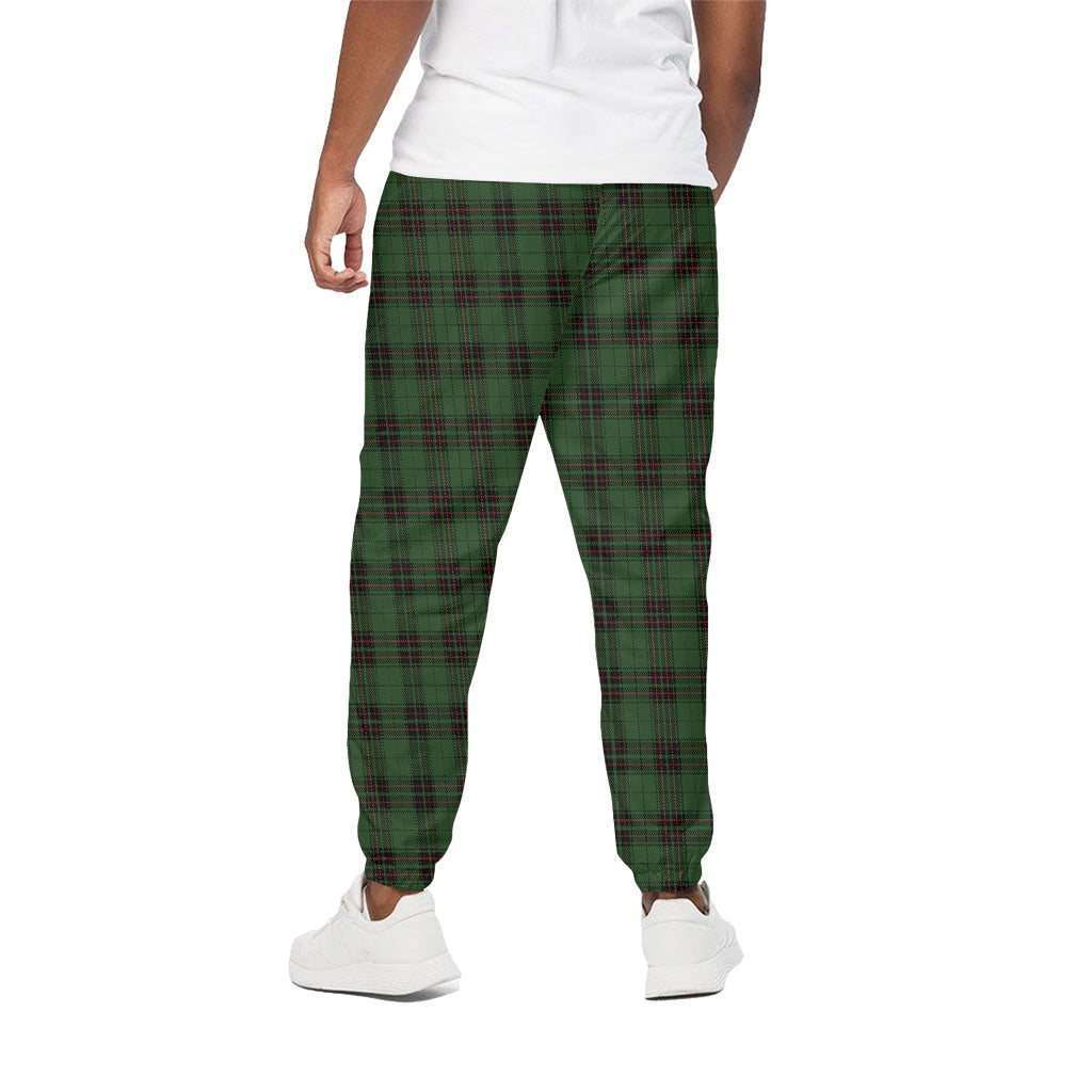 Green Black And Red Tartan Pattern Print Cotton Pants