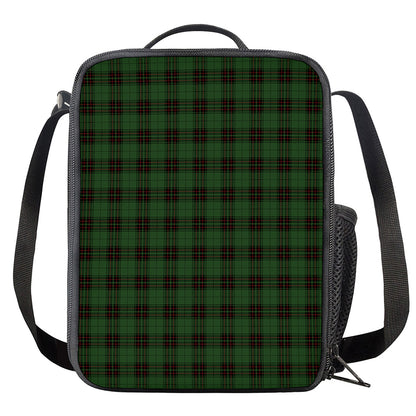 Green Black And Red Tartan Pattern Print Crossbody Lunch Bag