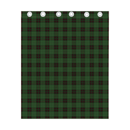 Green Black And Red Tartan Pattern Print Curtain