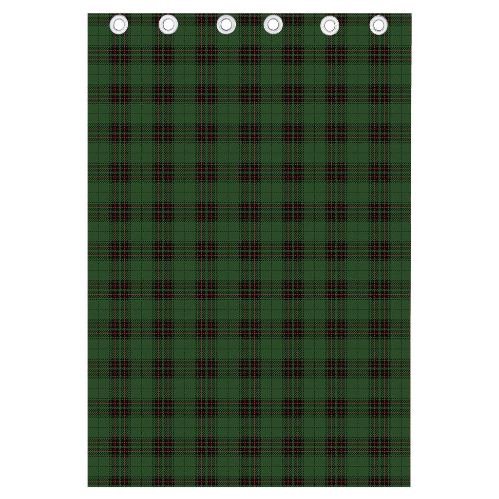 Green Black And Red Tartan Pattern Print Curtain