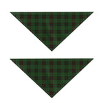 Green Black And Red Tartan Pattern Print Dog Bandana