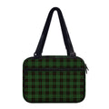 Green Black And Red Tartan Pattern Print Double Strap Bible Bag