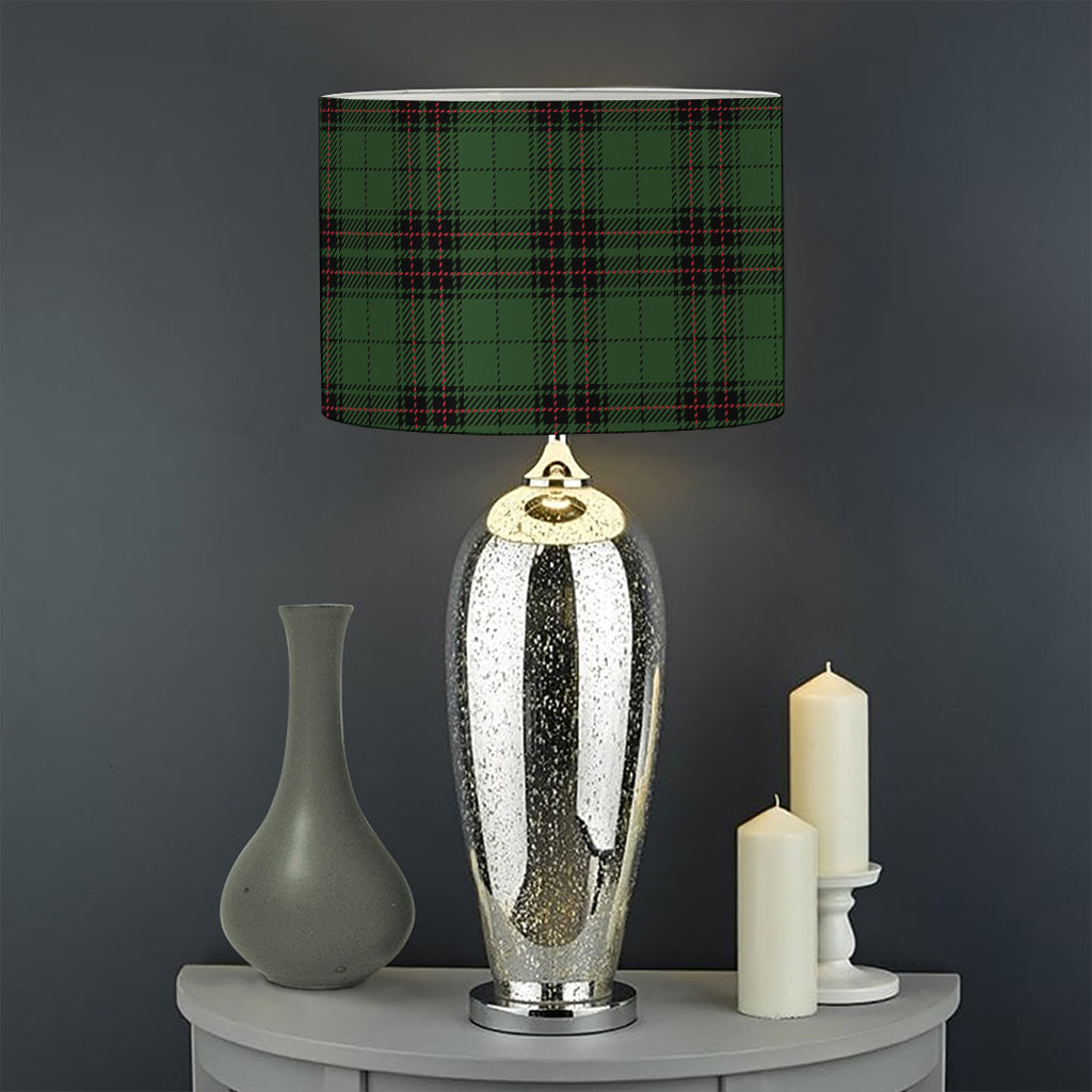 Green Black And Red Tartan Pattern Print Drum Lamp Shade