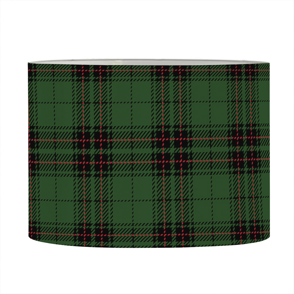 Green Black And Red Tartan Pattern Print Drum Lamp Shade