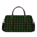 Green Black And Red Tartan Pattern Print Duffel Bag