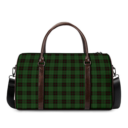 Green Black And Red Tartan Pattern Print Duffle Bag