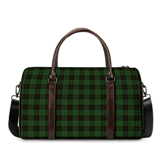 Green Black And Red Tartan Pattern Print Duffle Bag