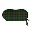 Green Black And Red Tartan Pattern Print Glasses Case
