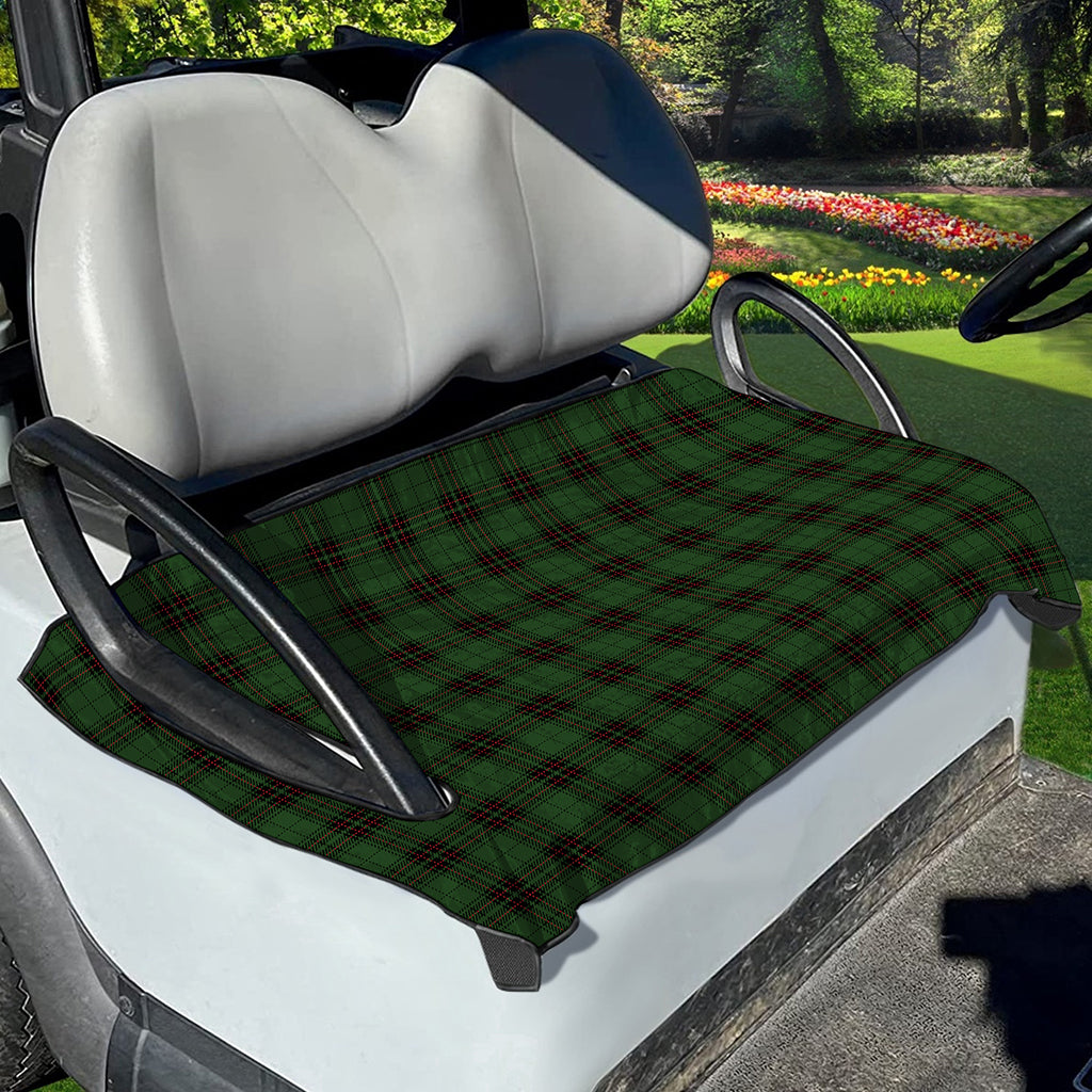 Green Black And Red Tartan Pattern Print Golf Cart Seat Cover