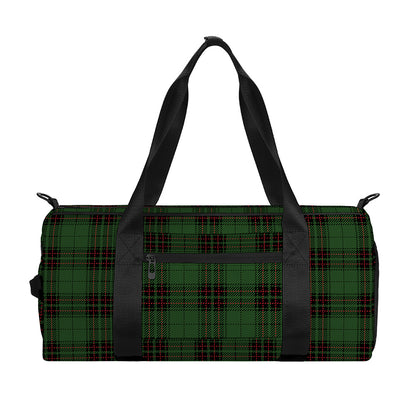 Green Black And Red Tartan Pattern Print Gym Bag