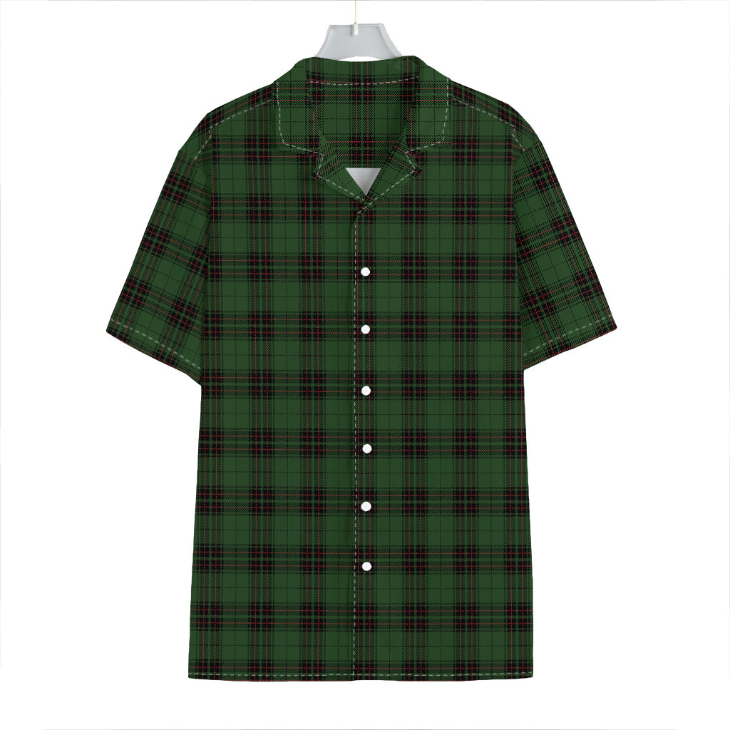 Green Black And Red Tartan Pattern Print Hawaiian Shirt