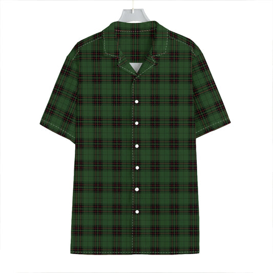 Green Black And Red Tartan Pattern Print Hawaiian Shirt