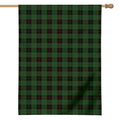 Green Black And Red Tartan Pattern Print House Flag