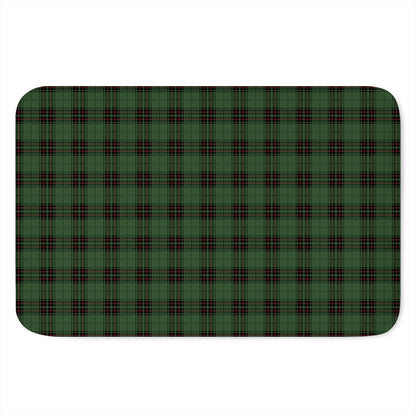 Green Black And Red Tartan Pattern Print Indoor Door Mat