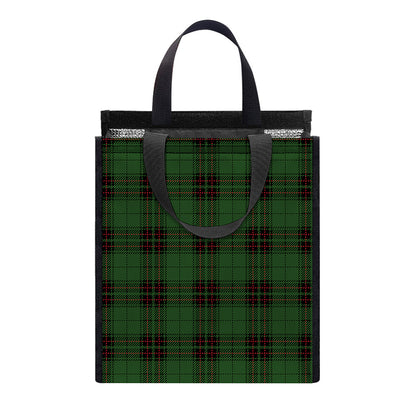 Green Black And Red Tartan Pattern Print Insulated Lunch Tote