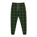 Green Black And Red Tartan Pattern Print Jogger Pants