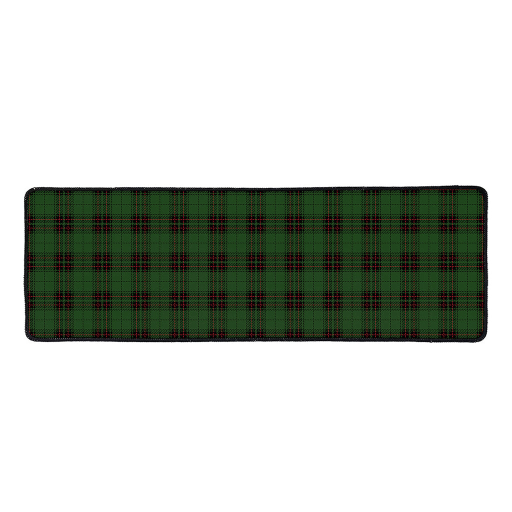 Green Black And Red Tartan Pattern Print Long Kitchen Mat