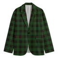 Green Black And Red Tartan Pattern Print Men's Blazer