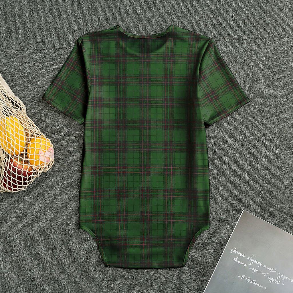 Green Black And Red Tartan Pattern Print Men's Bodysuit