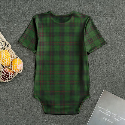 Green Black And Red Tartan Pattern Print Men's Bodysuit