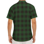 Green Black And Red Tartan Pattern Print Men's Deep V-Neck Shirt