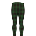 Green Black And Red Tartan Pattern Print Men's Leggings