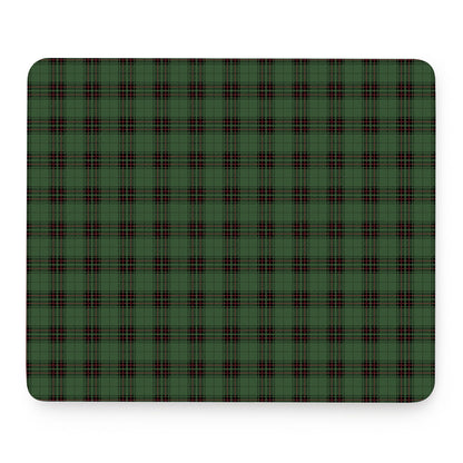 Green Black And Red Tartan Pattern Print Mouse Pad