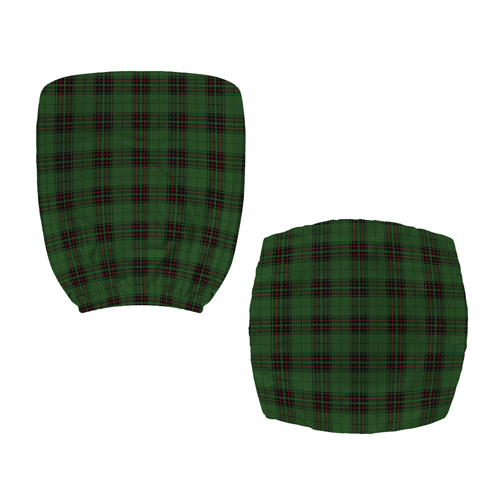 Green Black And Red Tartan Pattern Print Office Chair Cover