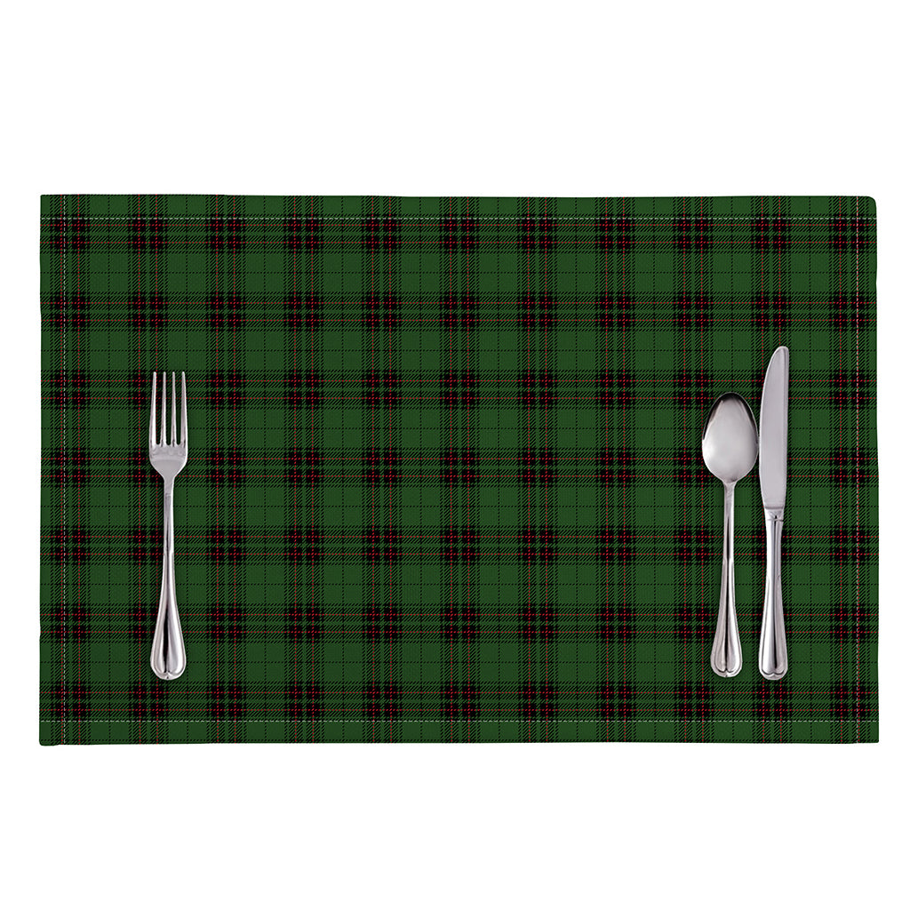 Green Black And Red Tartan Pattern Print Placemat