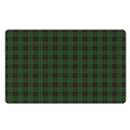 Green Black And Red Tartan Pattern Print Polyester Doormat