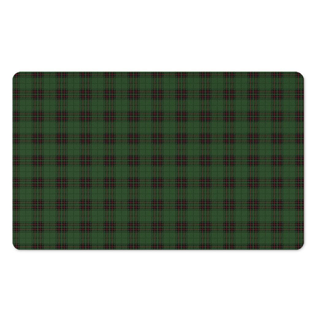 Green Black And Red Tartan Pattern Print Polyester Doormat