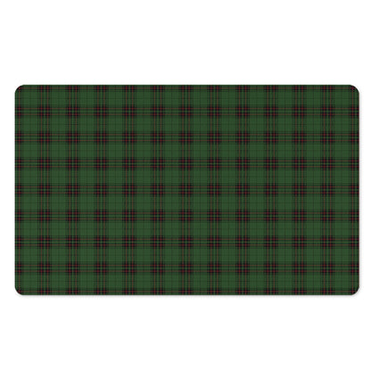 Green Black And Red Tartan Pattern Print Polyester Doormat