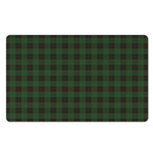 Green Black And Red Tartan Pattern Print Polyester Doormat